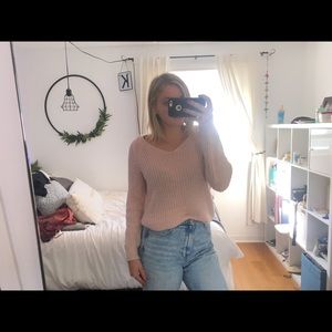 Very comfy pink sweater